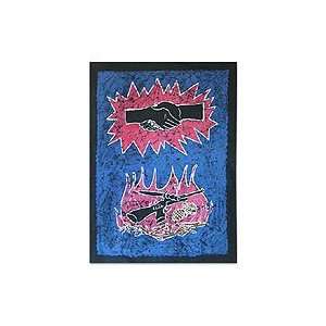  Batik wall hanging, Avoid Conflict Home & Kitchen