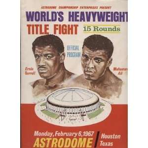  1967 Boxing Program Muhammad Ali vs Ernie Terrell EX+ 