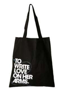  To Write Love On Her Arms Black Tote Clothing