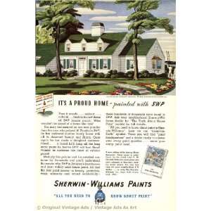  1937 Sherwin Williams Paints Its a proud home   painted with SWP 
