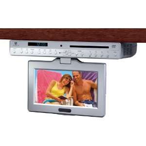   Slim 9 Inch LCD Drop Down TV with Built In Slot Load DVD Player