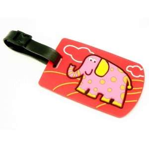  Travel Accessory Personalized Rubber Luggage Tag Red 