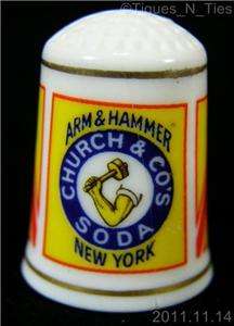   Advertising Thimble Arm & Hammer Church & Cos Baking Soda  