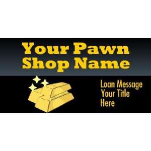  3x6 Vinyl Banner   Your Pawn Shop Name Your Title Loan 