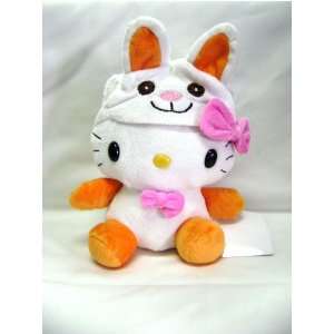    Hello Kitty 6 Baby Kitty Plush with white bunny hat Toys & Games
