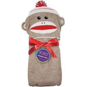  Sock Monkey Hooded Towel: Baby