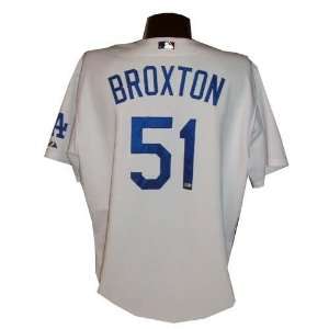 Jonathan Broxton #51 2007 Dodgers Game Used Home White Jersey:  