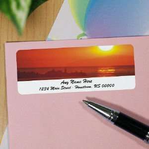  Sunset Personalized Photo Address Labels: Office Products