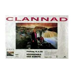  CLANNAD Sirius Tour   Germany 15th April 1988 Music Poster 