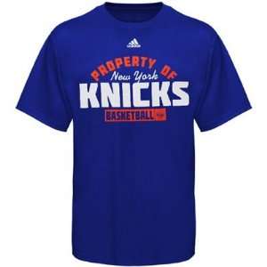  New York Knicks Adidas Blue Property Of T Shirt Sports 