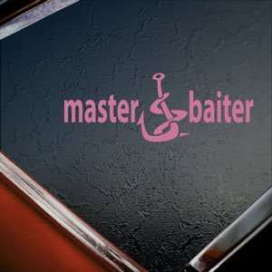  Funny Fishing Master Baiter Pink Decal Window Pink Sticker 