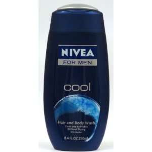  Nivea for Men Cool Hair and Body Wash with Menthol, 8.4 Oz 