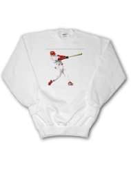 Florene Sports   Baseball Player Swings Bat   Sweatshirts
