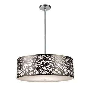 Elk 31054/5 Tronic 5 Light Pendant In Polished Stainless 