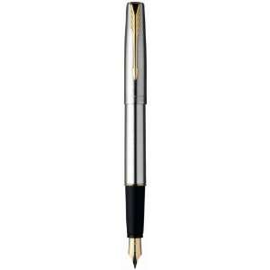  Parker   Frontier: Stainless Steel GT Fountain Pen, Gold 