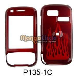 HTC ATT TILT 8925 TyTN II SNAP ON FACEPLATE HARD CASE COVER FLAME FIRE 