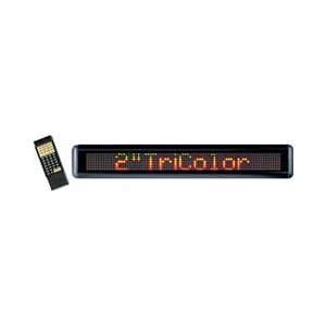  Tri Color Programmable LED Sign Display 4.5 x 28