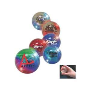   Clear flash ball with 2 bright tri color LED lights.