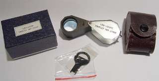 Brand New Triplet 10X LIGHTED Diamond Loupe Free Ship  