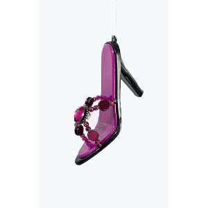  Fashion Avenue Purple Jeweled High Heel Shoe Christmas 