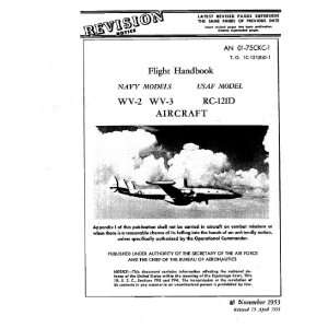    Lockheed WV 2 RC 121 D Aircraft Flight Manual Lockheed Books