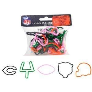  Chicago Bears NFL Logo Bandz Silly Rubber Bands 20PK: Toys 