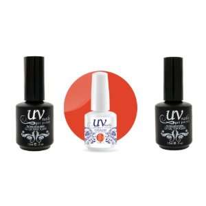  UV Nails Soak Off Gel Polish Orangglishious 204+Base & Top 