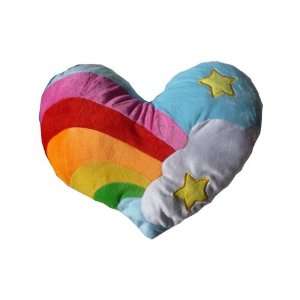  Rainbow Heart Pillow   Cloud and Stars