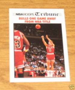 1991 NBA HOOPS TRIBUNE BULLS NBA TITLE TRADING CARD  