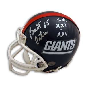 Bart Oates Autographed/Hand Signed New York Giants Mini Helmet 