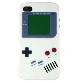Retro Silicone Gameboy style case white Cover for Apple iPhone 4, 4S 