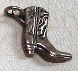 Sterling SILVER Charm COWBOY BOOT  