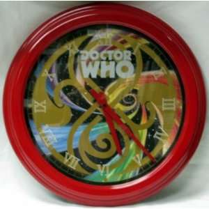  Doctor Who 18 Clock   The Seal of Rassilon   Red version 