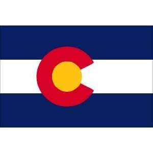   Colorado 2 ply Poly   indoor State Flags Made in US.