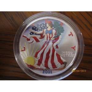  2001 Painted Silver Eagle $1 Coin: Everything Else