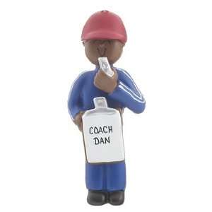  Personalized Ethnic Coach Male Christmas Ornament: Home 