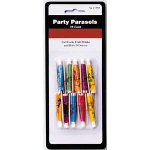 Party Parasols 10 count For Exotic Fruit Drinks