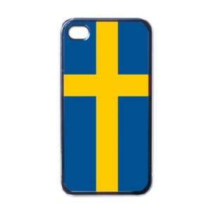 Sweden Flag Black Case for iphone 4 Swedish  