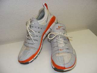 Nike Free 7.0 Women 7 Running Shoe Velcro Orange Gray White 