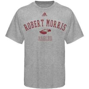  adidas Robert Morris Eagles Ash Practice T shirt Sports 