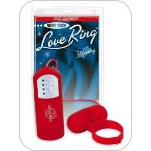 Vibrating Love Ring   Red W/p: Health & Personal Care