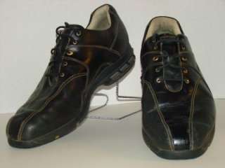 NIKE Golf Shoes Sz 11.5 Men BLACK Leather SOFT SPIKES  