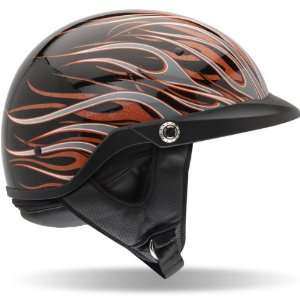  Bell Pit Boss Half Motorcycle Helmet Flames S: Automotive