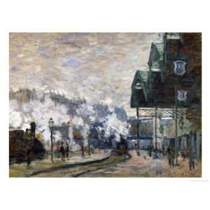 Claude Monet Gare St. Lazare, The Western Docks  Art Reproduction Oi