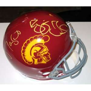  Matt Leinart Reggie Bush Signed USC f/s Rep Helmet Sports 