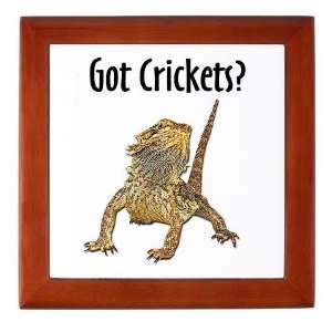 Bearded Dragon Got Crickets Pets Keepsake Box by CafePress