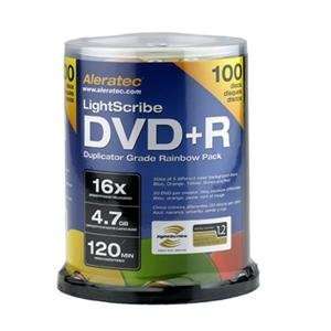  Aleratec Inc, DVD+R LS Rainbow 100 Pack (Catalog Category 