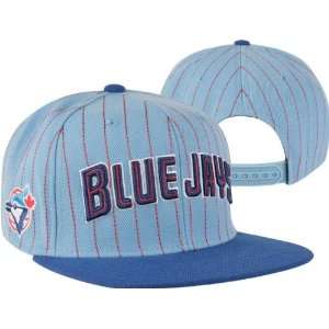  Toronto Blue Jays Two Tone Dotty Pinstripe Snapback Hat 