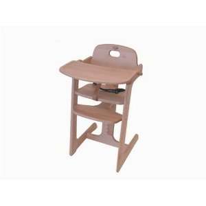  Natural Tipp Topp Highchair with Red Pad Sports 