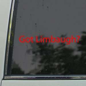 Got Limbaugh? Red Decal Rush Conservative GOP Car Red 